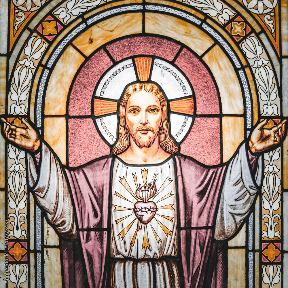 Jesus Christ light. Symbol of love, faith, peace, spiritual resurrection.