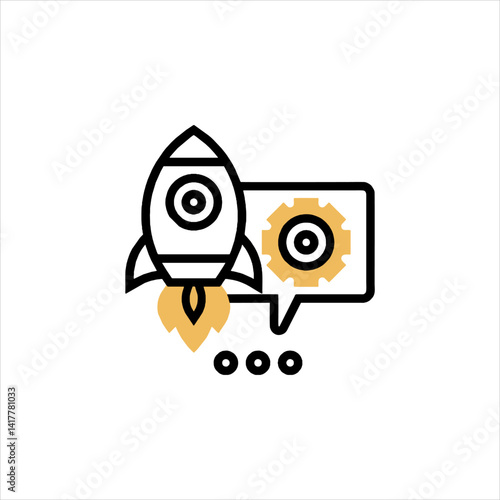 vector illustration of an abstract face