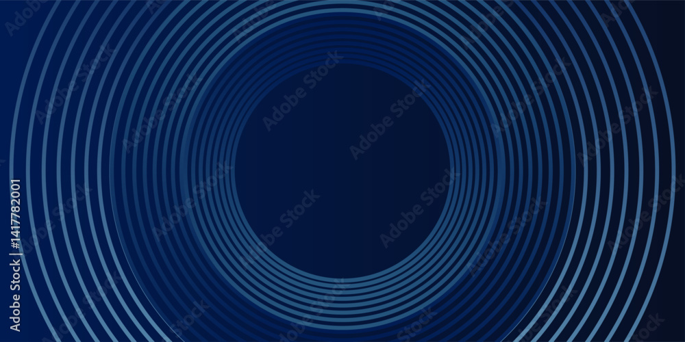 Blue abstract background with glowing circles. Swirl circular lines pattern. Geometric spiral. Twirl element. Modern graphic design. Futuristic technology concept. Vector illustration Blue abstract background with glowing circles. Swirl circular lines pattern. Geometric spiral. Twirl element. Modern graphic design. Futuristic technology concept. Vector illustration