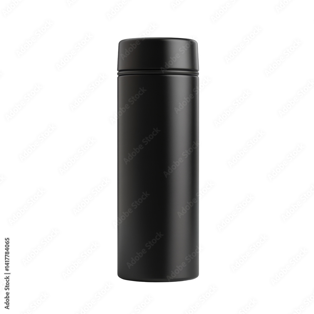 Sleek black thermos with minimalist design for efficient temperature control Sleek black thermos with minimalist design for efficient temperature control