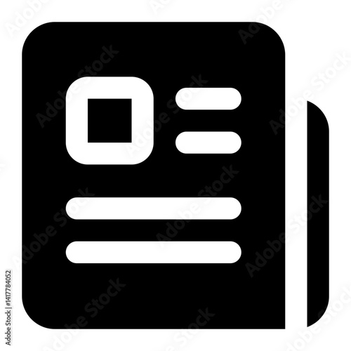 Plakat press icon for illustration