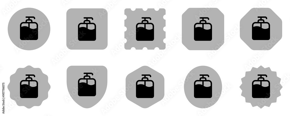 Editable shampoo pump bottle vector icon. Barbershop, lifestyle, grooming. Part of a big icon set family. Perfect for web and app interfaces, presentations, infographics, etc Editable shampoo pump bottle vector icon. Barbershop, lifestyle, grooming. Part of a big icon set family. Perfect for web and app interfaces, presentations, infographics, etc