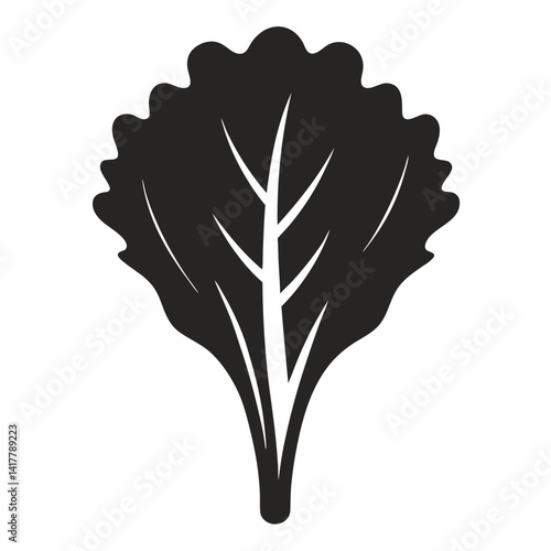 Swiss Chard with white background