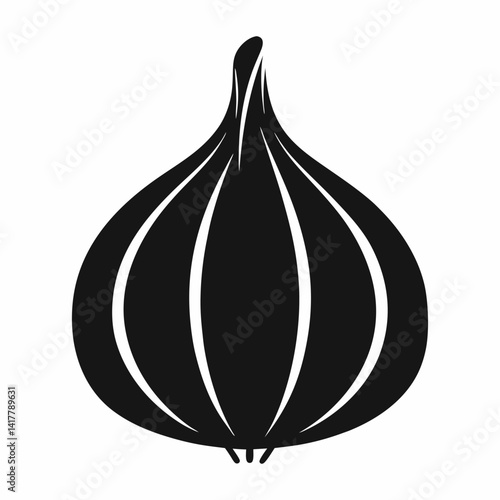 Garlic icon with white background