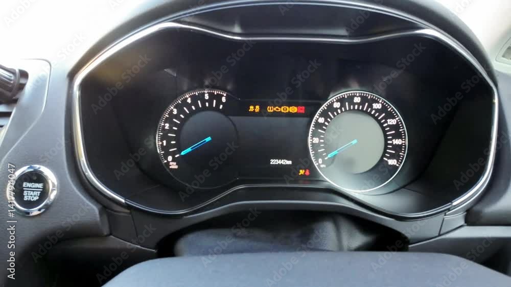 Car Instrument Cluster Gauge View Car Instrument Cluster Gauge View