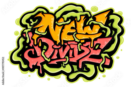 New divide typography art