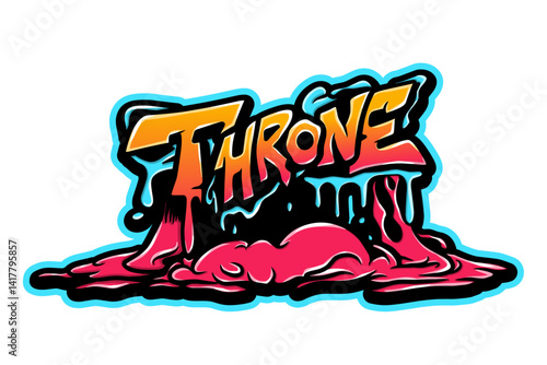 Throne graffiti art