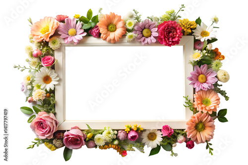 Lovely floral photo frame