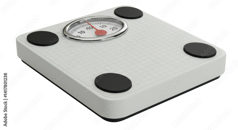 Fototapeta premium Isolated Bathroom Scale Weight Measurement Fitness