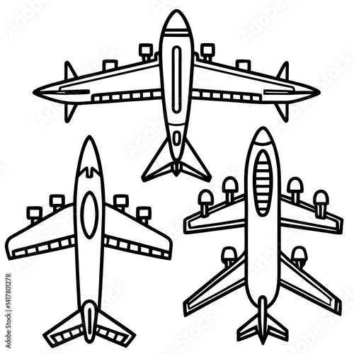 vector illustration of a plane