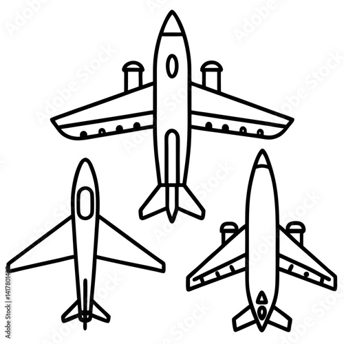 vector illustration of a plane