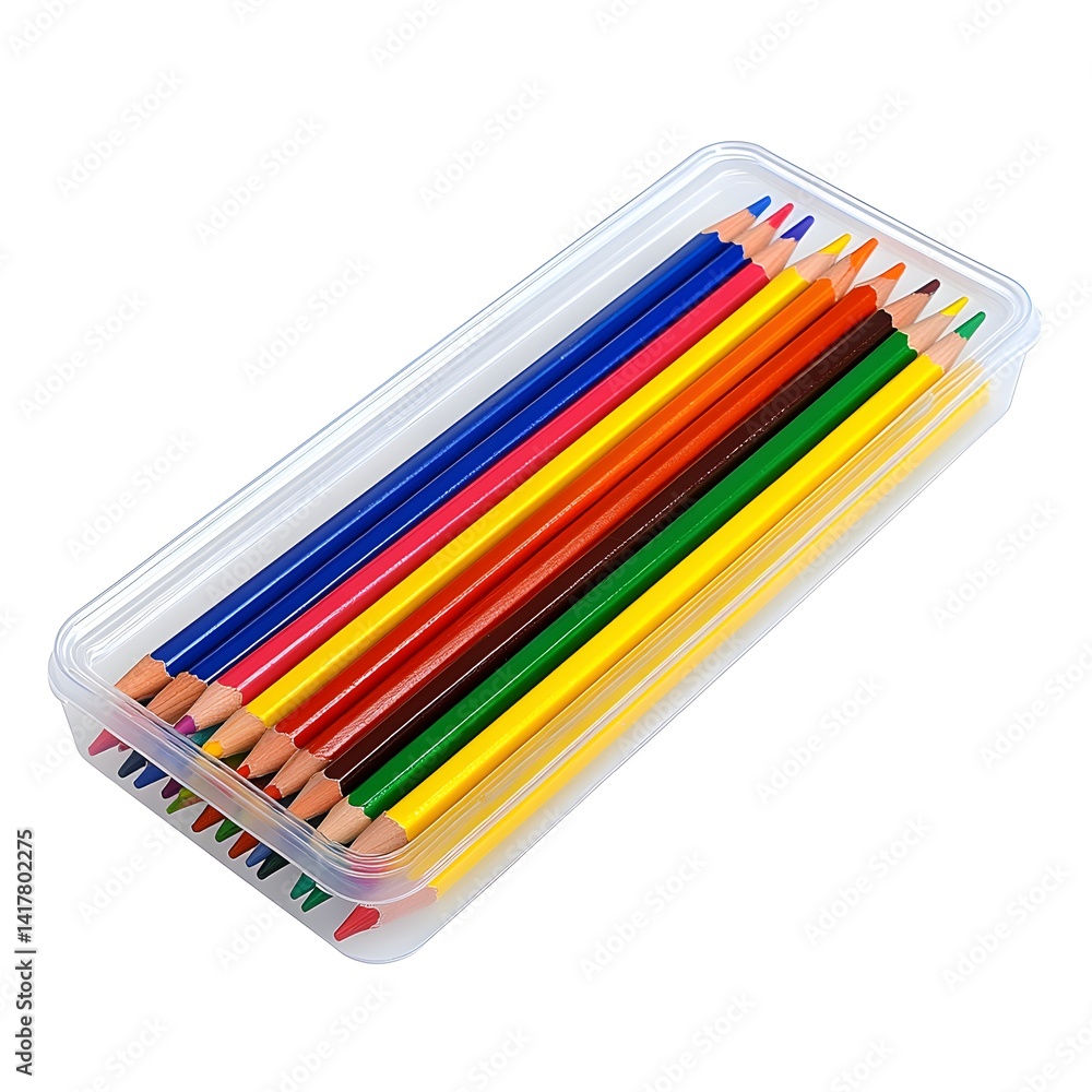 Obraz premium colored pencils on white background