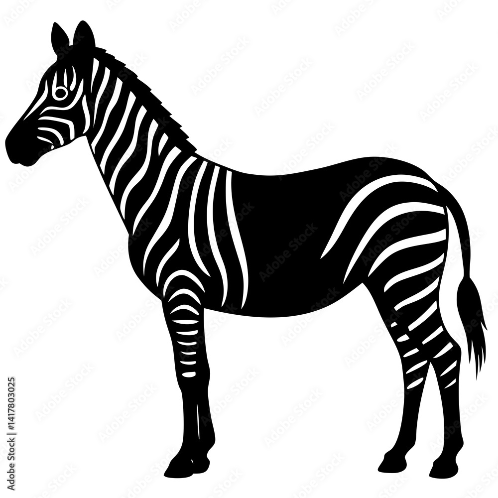 Fototapeta premium zebra vector illustration