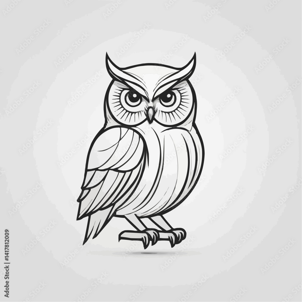 Fototapeta premium owl on a branch