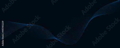 abstract blue wave background
