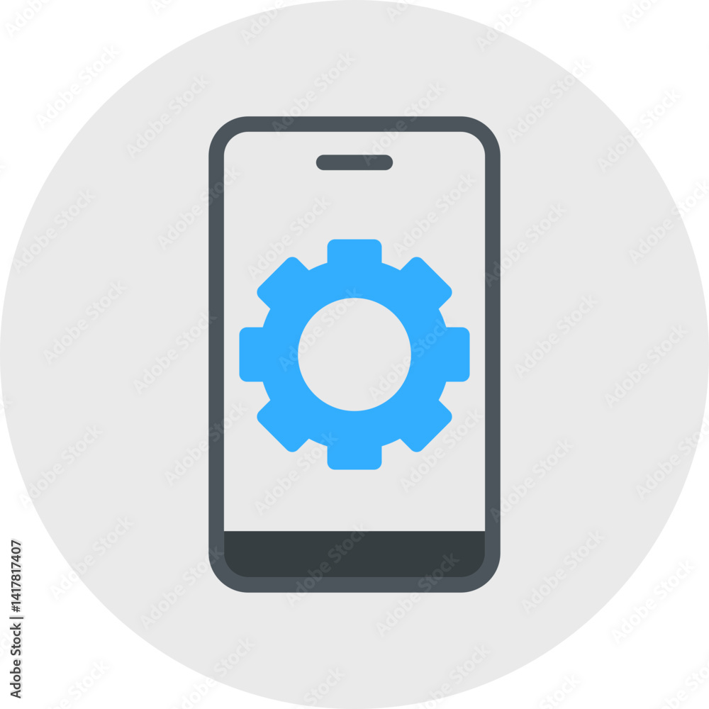 Device Settings single vector illustration icon Device Settings single vector illustration icon