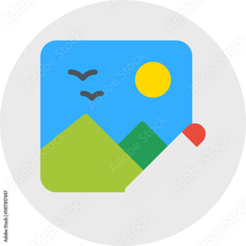 Edit Image single vector illustration icon