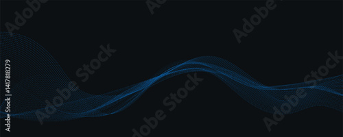 abstract blue wave background
