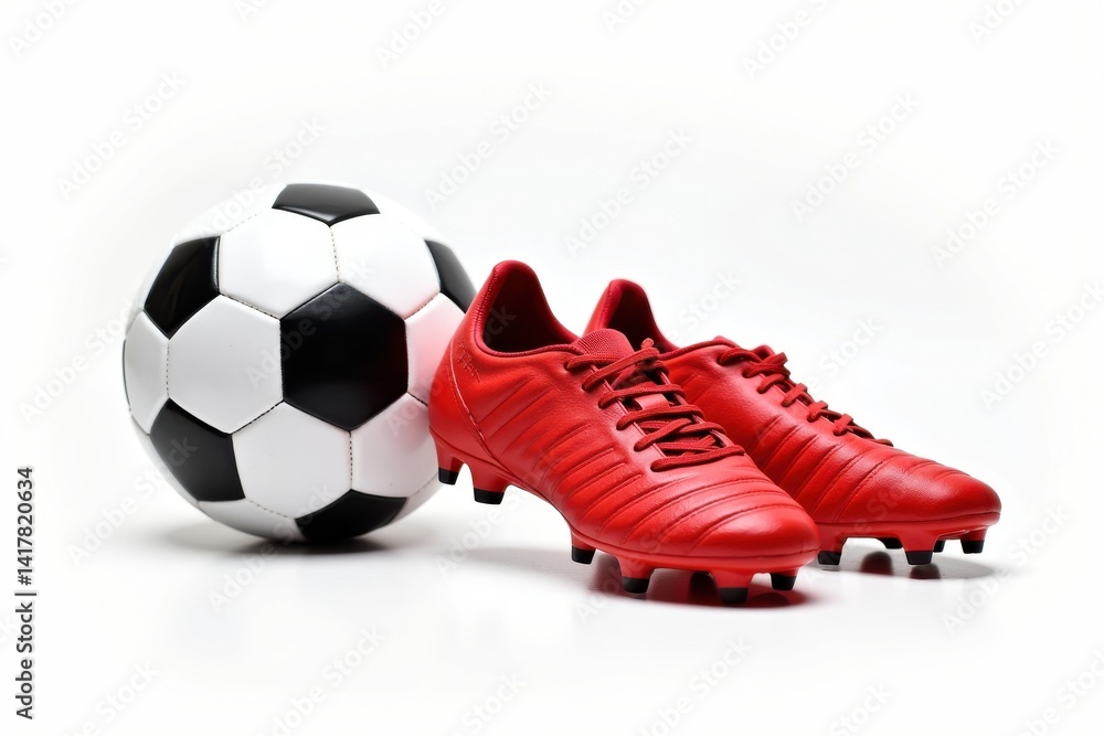 Football with Red Cleats Football with Red Cleats