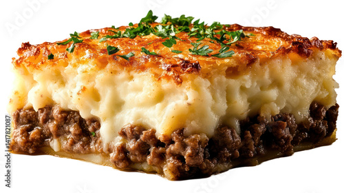 Delicious Shepherds Pie Creamy Mashed Potatoes, Ground Beef, Parsley