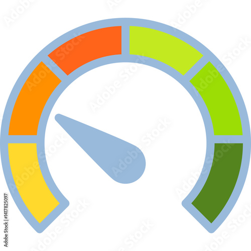 Meter single vector illustration icon