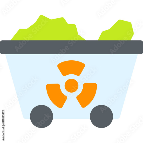 Wagon single vector illustration icon