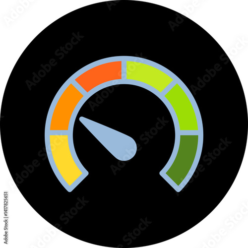 Meter single vector illustration icon