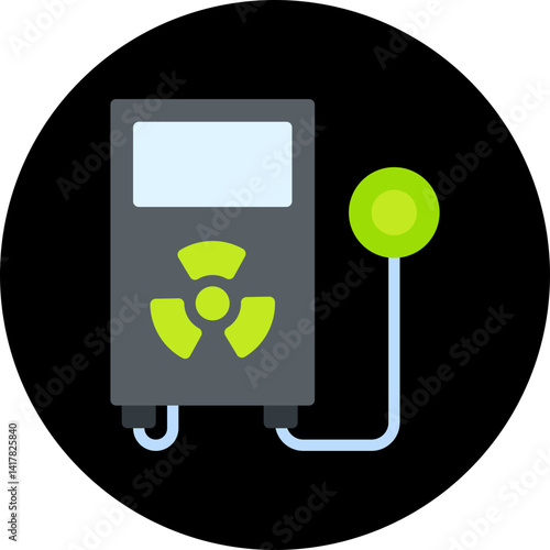 Radiation Detector single vector illustration icon