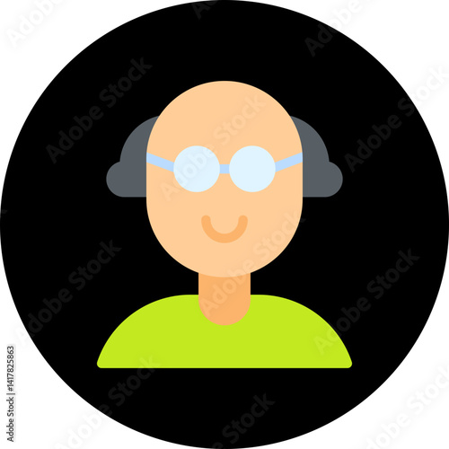 Scientist single vector illustration icon