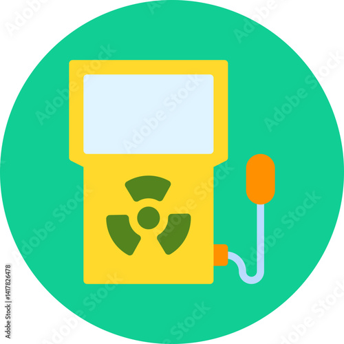 Dosimeter single vector illustration icon