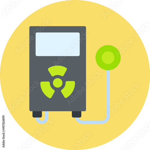 Radiation Detector single vector illustration icon