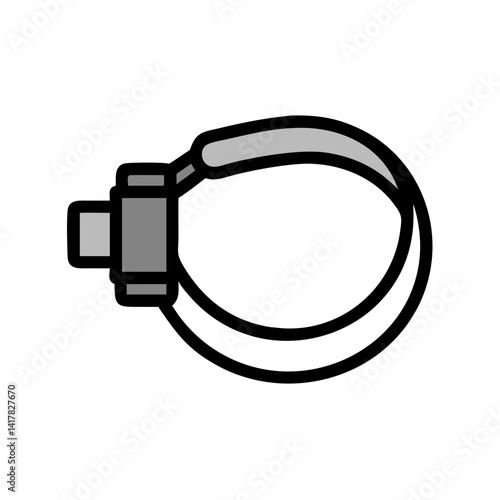 Stylized dental hygiene device for cleaning teeth diagram