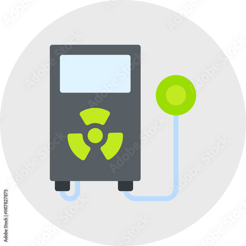 Radiation Detector single vector illustration icon