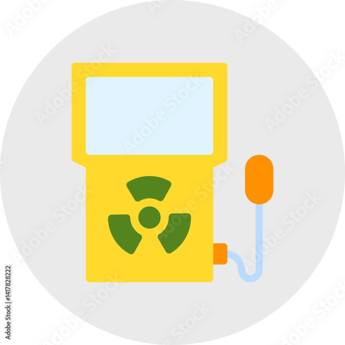 Dosimeter single vector illustration icon