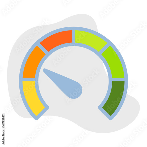 Meter single vector illustration icon
