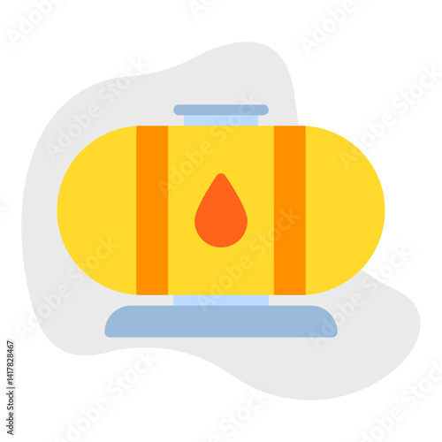 Oil Tank single vector illustration icon