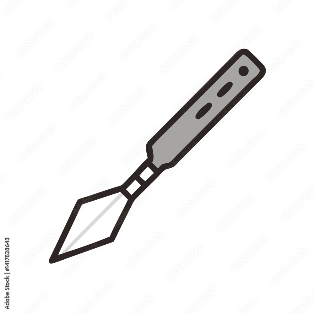 Scalpel Illustration on Black Background - Medical Tool Vector Scalpel Illustration on Black Background - Medical Tool Vector