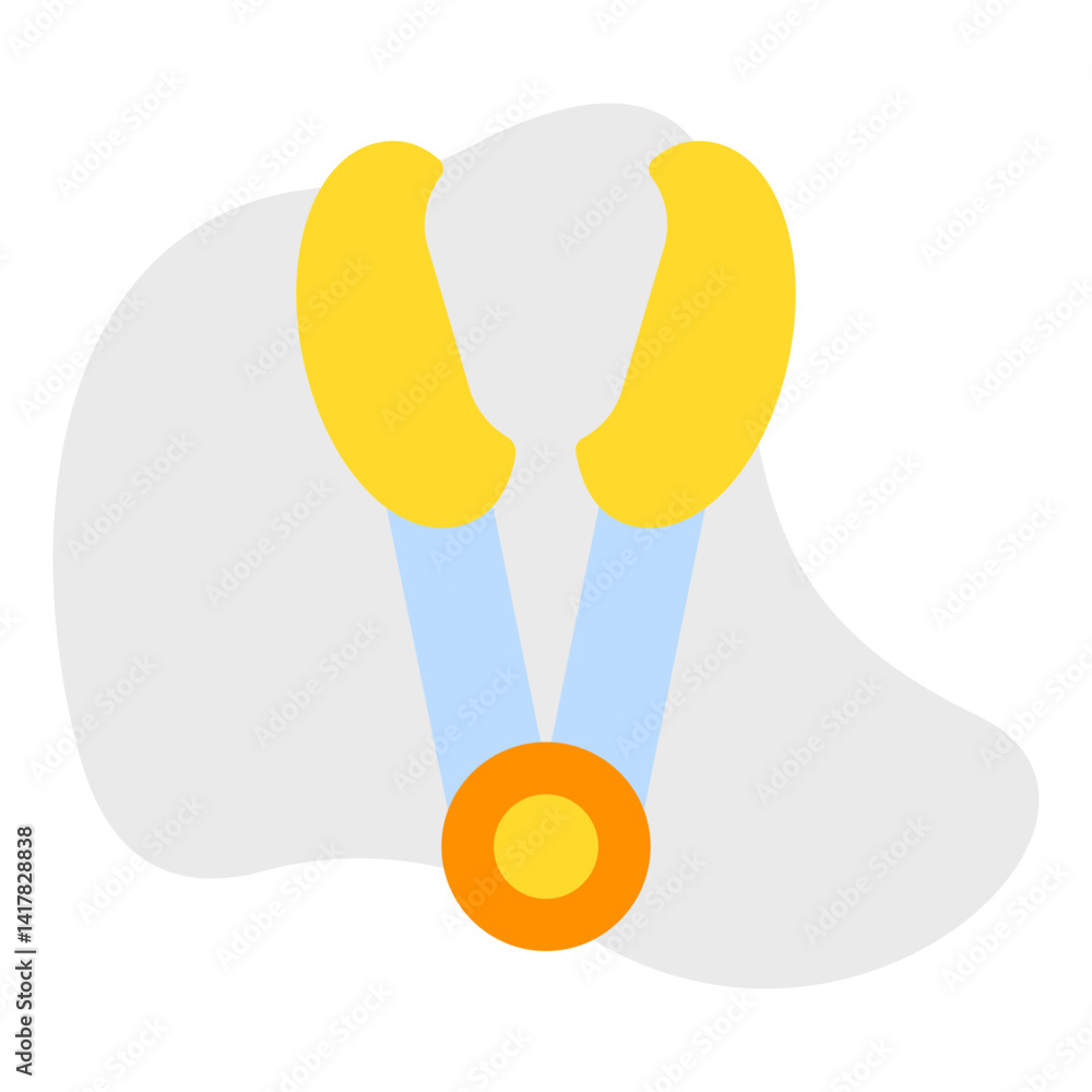 Fototapeta premium Tongs single vector illustration icon