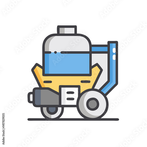 Icon Illustration of a Power Washer Machine