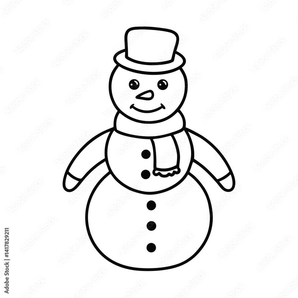 snowman on white background snowman on white background