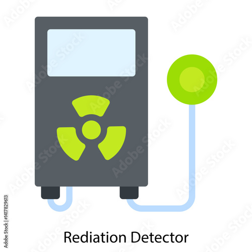 Radiation Detector single vector illustration icon