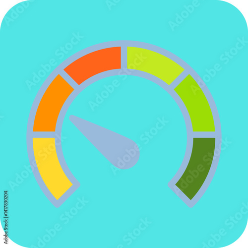 Meter single vector illustration icon