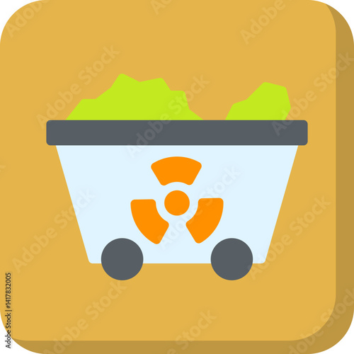 Wagon single vector illustration icon
