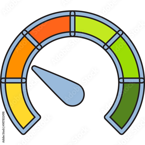 Meter single vector illustration icon