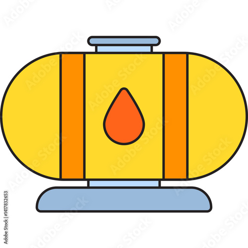 Oil Tank single vector illustration icon