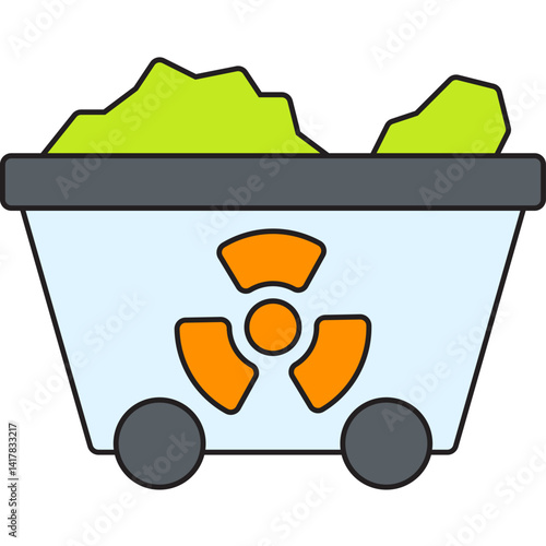 Wagon single vector illustration icon