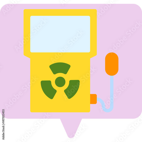 Dosimeter single vector illustration icon