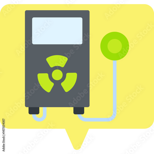 Radiation Detector single vector illustration icon