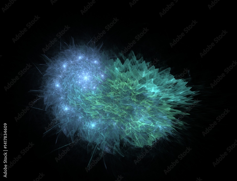 Naklejka premium Imaginatory fractal abstract background Image