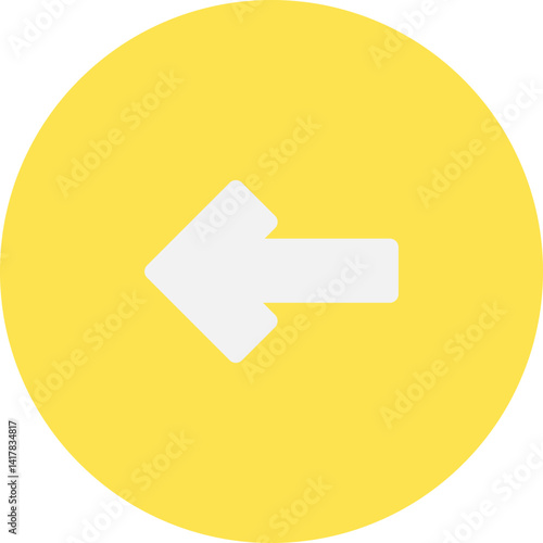Left single vector illustration icon